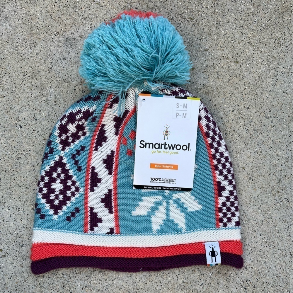 Smartwool Beanie NWT Multicolor Wool S/M Colorblock Winter Fashion Outdoor Ski